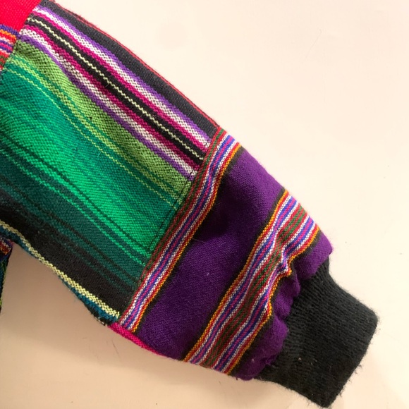 Vintage patchwork quilted bomber jacket 12-24m - Picture 4 of 10